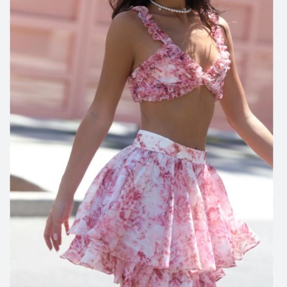 Adeirlina Floral Skirt Set